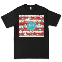 Black America flag smiley  tumbler Premium Tee - HowdyJamesFarm