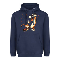 Navy calvin dance party Heavyweight Hoodie - artisFamous
