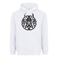White disturbed 1 Heavyweight Hoodie - artisFamous