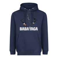 Navy baba yaga Heavyweight Hoodie - artisFamous