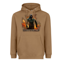 Toasted Coconut disturbed 8 Heavyweight Hoodie - artisFamous