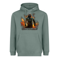 Sage disturbed 8 Heavyweight Hoodie - artisFamous