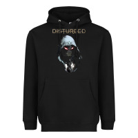 Black disturbed 10 Heavyweight Hoodie - artisFamous
