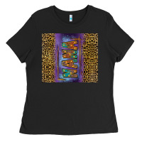 Black leopard nana tumbler Ladies Tee - FaDigitalArtStudio