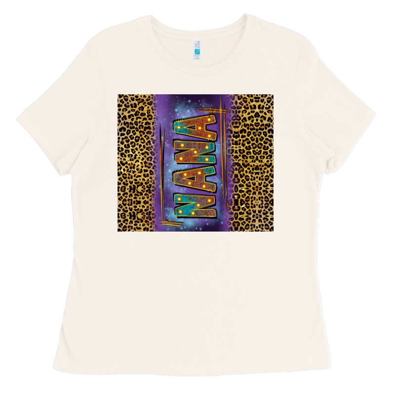 Leopard Nana Tumbler Ladies Tee by FaDigitalArtStudio | Teevron