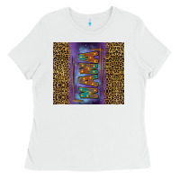 White leopard nana tumbler Ladies Tee - FaDigitalArtStudio