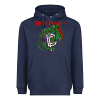 Navy deep purple 7 Heavyweight Hoodie - artisFamous