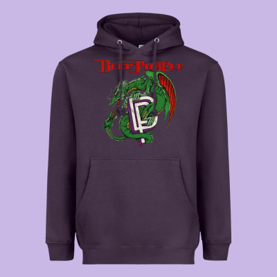 Deep Purple 7 Heavyweight Hoodie Designed By Artisfamous