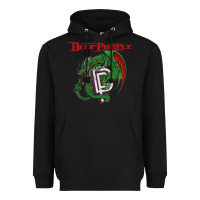 Black deep purple 7 Heavyweight Hoodie - artisFamous