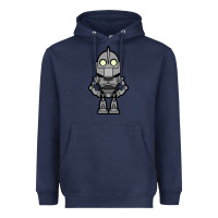 Navy iron giant Heavyweight Hoodie - artisFamous