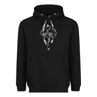 Black skyrim Heavyweight Hoodie - artisFamous
