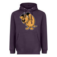 Plum smile mumbly muttley dog Heavyweight Hoodie - artisFamous