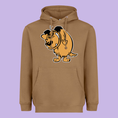 Smile Mumbly Muttley Dog Heavyweight Hoodie Designed By Artisfamous