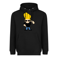 Black johnny bravo chibi Heavyweight Hoodie - artisFamous