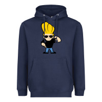 Navy johnny bravo chibi Heavyweight Hoodie - artisFamous