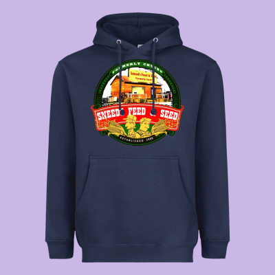 Sneeds Feed And Seed Heavyweight Hoodie Designed By Artisfamous