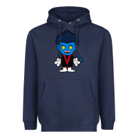 Navy nightcrawler chibi Heavyweight Hoodie - artisFamous