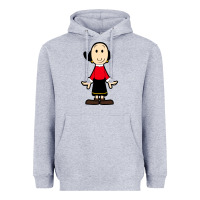 Heather Grey olive oyl Heavyweight Hoodie - artisFamous