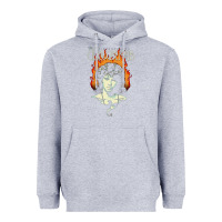 Heather Grey jim Heavyweight Hoodie - artisFamous