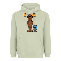 Matcha rocky and bullwinkle Heavyweight Hoodie - artisFamous
