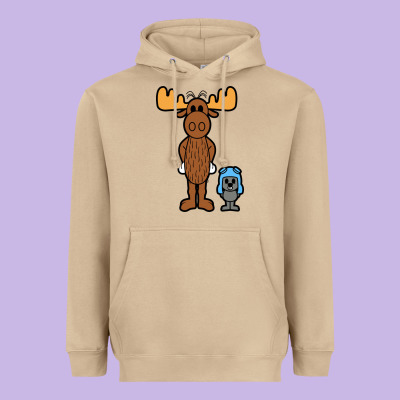 Rocky And Bullwinkle Heavyweight Hoodie Designed By Artisfamous