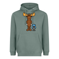 Sage rocky and bullwinkle Heavyweight Hoodie - artisFamous