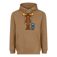 Toasted Coconut rocky and bullwinkle Heavyweight Hoodie - artisFamous