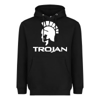 Black trojan condoms champion Heavyweight Hoodie - artisFamous
