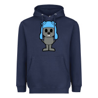 Navy rocky the squirrel Heavyweight Hoodie - artisFamous