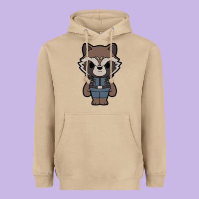 Rocket Racoon Chibi Heavyweight Hoodie Designed By Artisfamous
