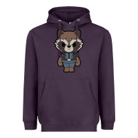 Plum rocket racoon chibi Heavyweight Hoodie - artisFamous