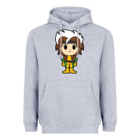 Heather Grey rogue x men chibi Heavyweight Hoodie - artisFamous