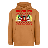 Meerkat shy guys burger and fries Heavyweight Hoodie - artisFamous