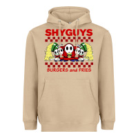 Mushroom shy guys burger and fries Heavyweight Hoodie - artisFamous