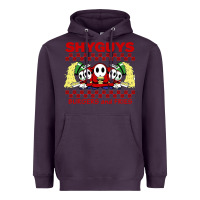 Plum shy guys burger and fries Heavyweight Hoodie - artisFamous