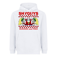 White shy guys burger and fries Heavyweight Hoodie - artisFamous