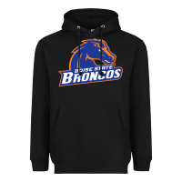 Black Boise Design Heavyweight Hoodie - artisFamous