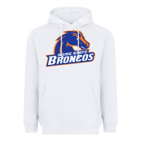 White Boise Design Heavyweight Hoodie - artisFamous