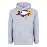 Heather Grey elmira college Heavyweight Hoodie - artisFamous