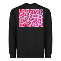 Black leopard background pink shimmer 3200x2400 Heavyweight Sweatshirt - AdoDesignShop