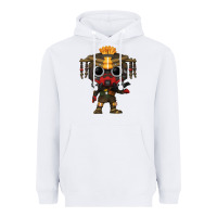 White Funko Pop Heavyweight Hoodie - artisFamous