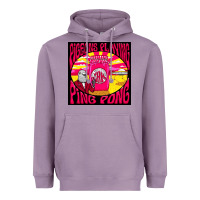 Lavender Best Pigeons Playing Ping Pong Music Heavyweight Hoodie - artisFamous