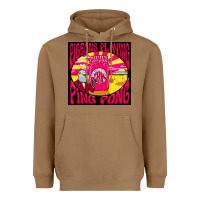 Toasted Coconut Best Pigeons Playing Ping Pong Music Heavyweight Hoodie - artisFamous