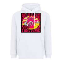 White Best Pigeons Playing Ping Pong Music Heavyweight Hoodie - artisFamous
