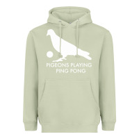 Matcha Best Pigeons Playing Ping Pong Music Heavyweight Hoodie - artisFamous