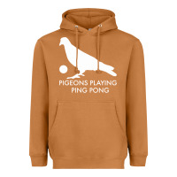 Meerkat Best Pigeons Playing Ping Pong Music Heavyweight Hoodie - artisFamous