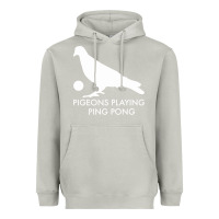 Moon Dust Best Pigeons Playing Ping Pong Music Heavyweight Hoodie - artisFamous