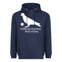 Best Pigeons Playing Ping Pong Music Heavyweight Hoodie | Teevron