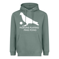 Sage Best Pigeons Playing Ping Pong Music Heavyweight Hoodie - artisFamous