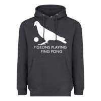 Smoke Best Pigeons Playing Ping Pong Music Heavyweight Hoodie - artisFamous